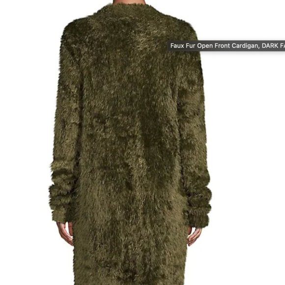 2/$50 Lord &Taylor FauxFur Open Front Cardigan NWT - Picture 7 of 7